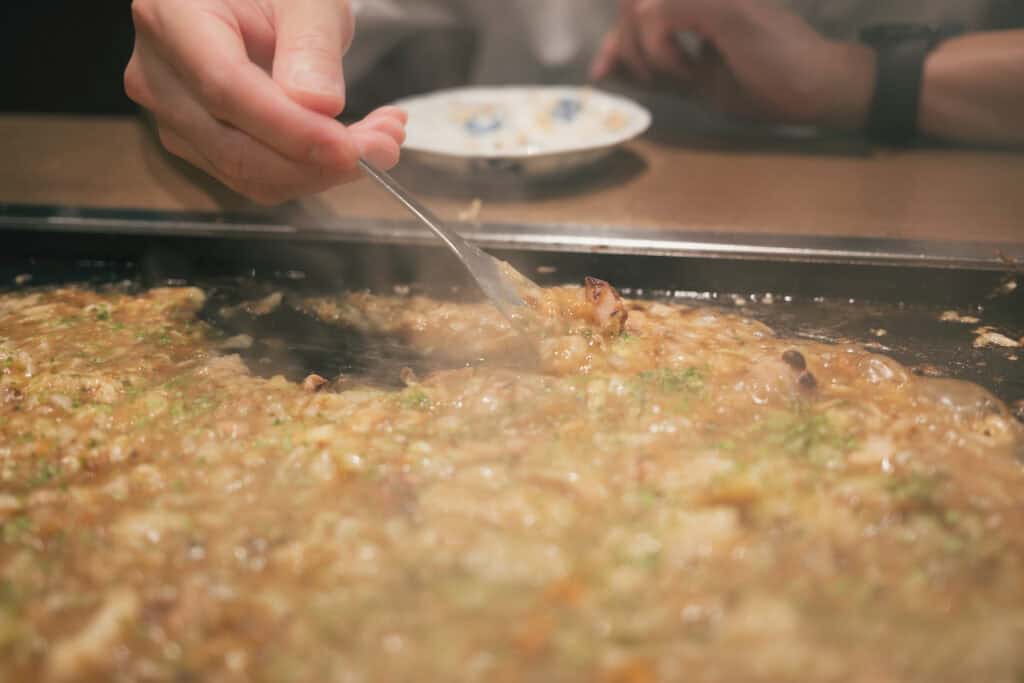 美食日記|東京月島文字燒:もへじ總本店