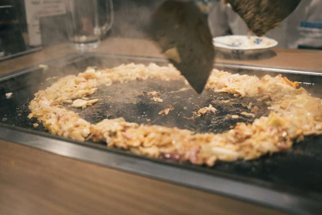 美食日記|東京月島文字燒:もへじ總本店