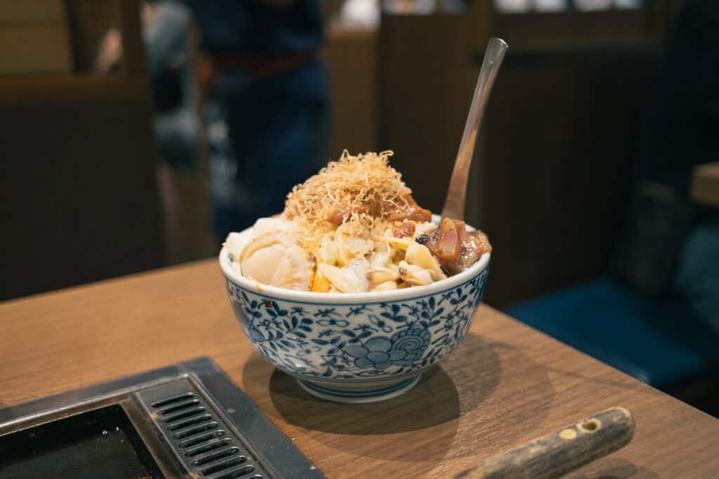美食日記|東京月島文字燒:もへじ總本店
