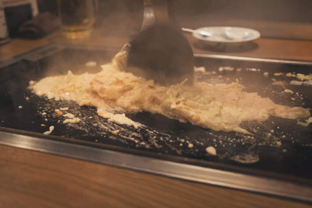 美食日記|東京月島文字燒:もへじ總本店